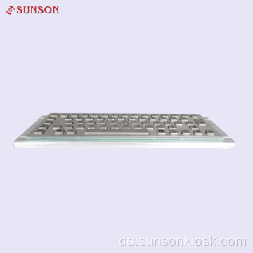 Metallische Tastatur für Informationskiosk